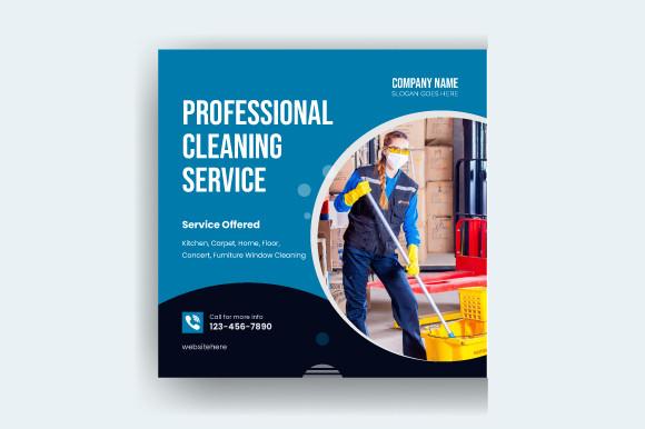 Cleaning Service Social Media Banner