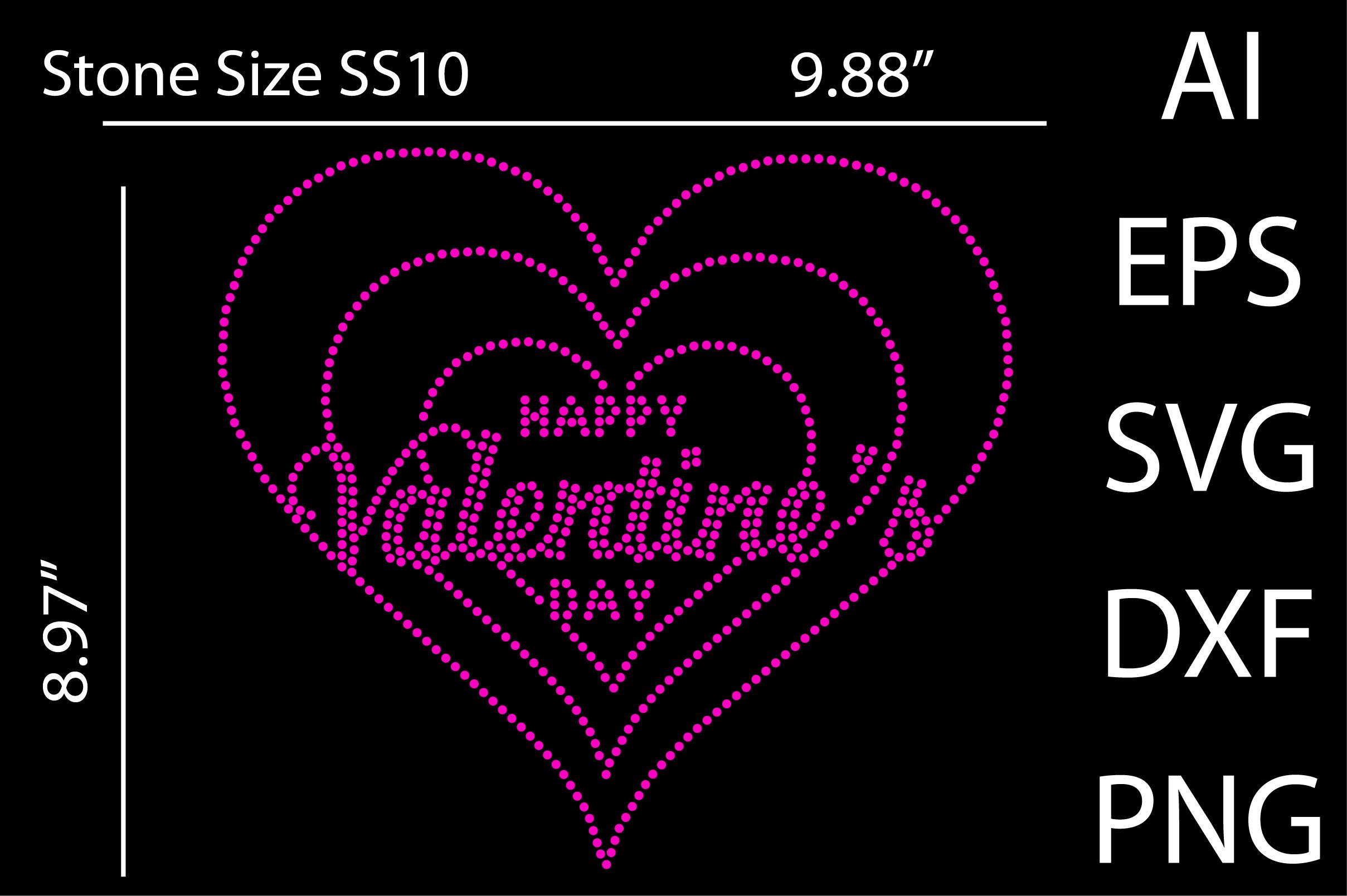 Love Rhinestone Templates