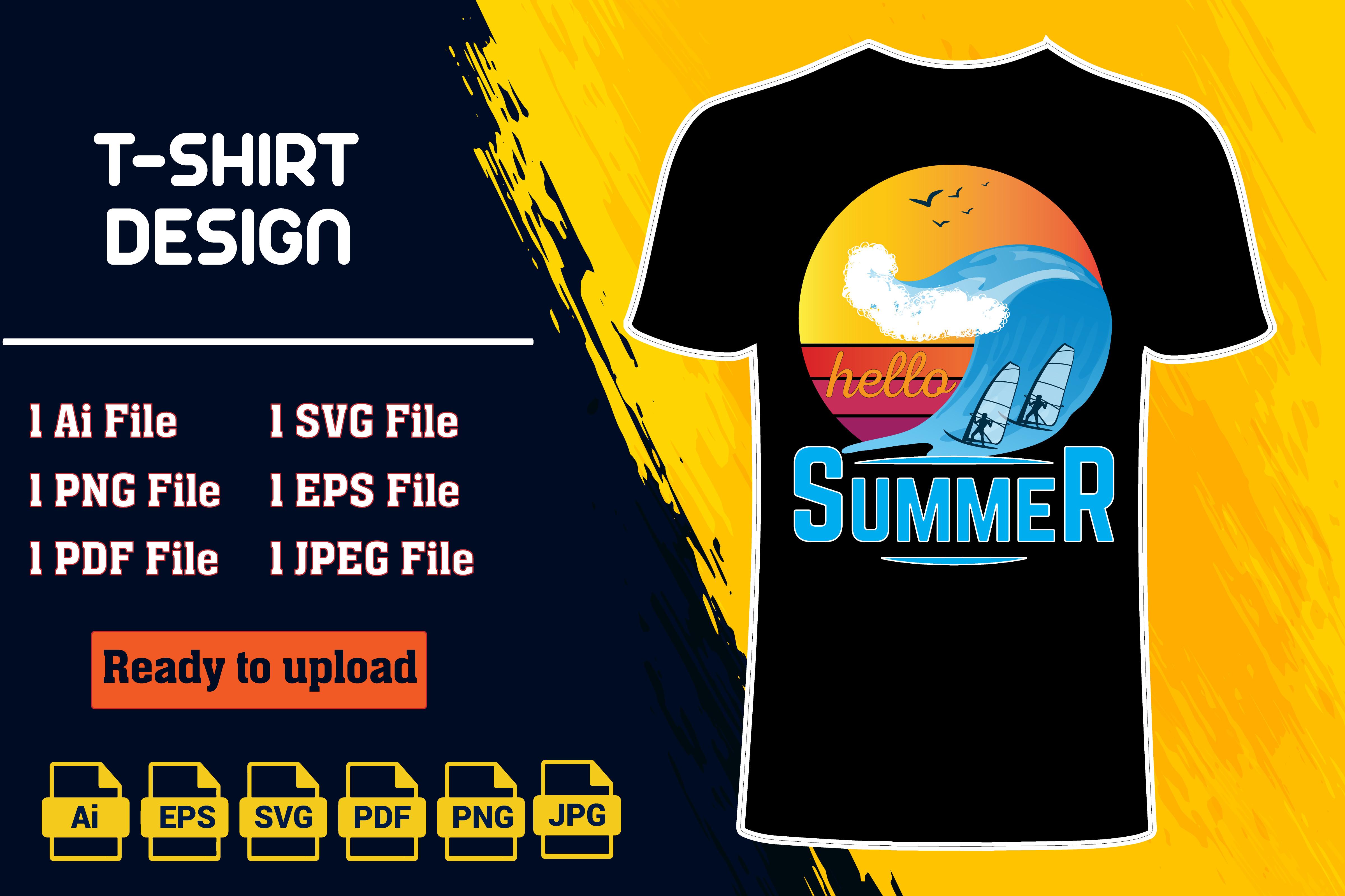 Summer T-shirt Design .