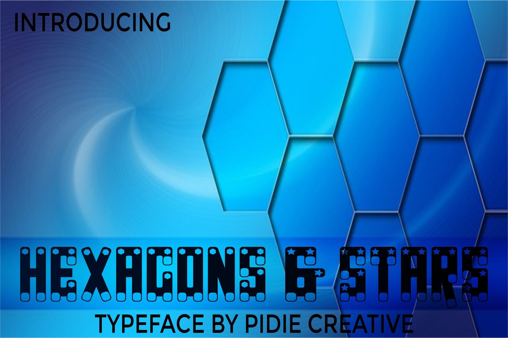 Hexagons & Stars Font