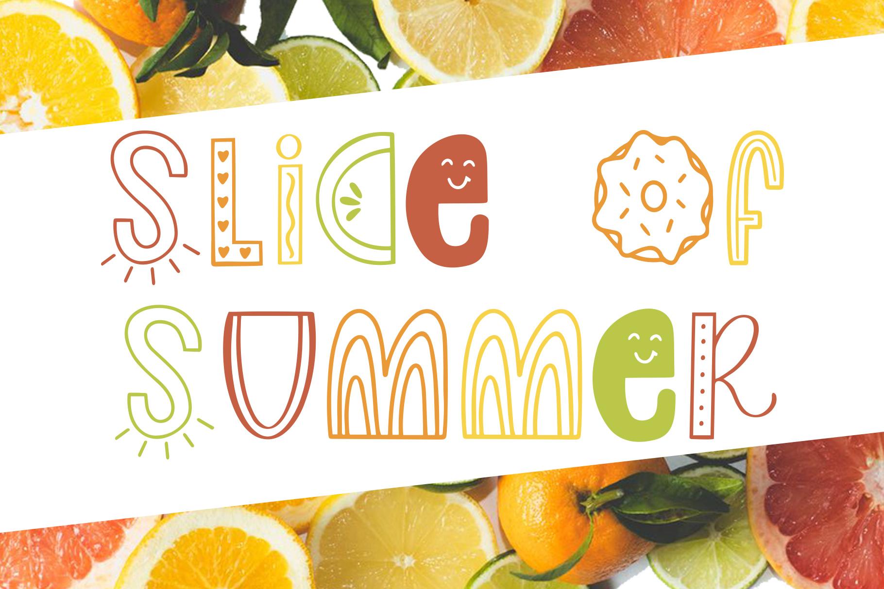 Slice of Summer Font