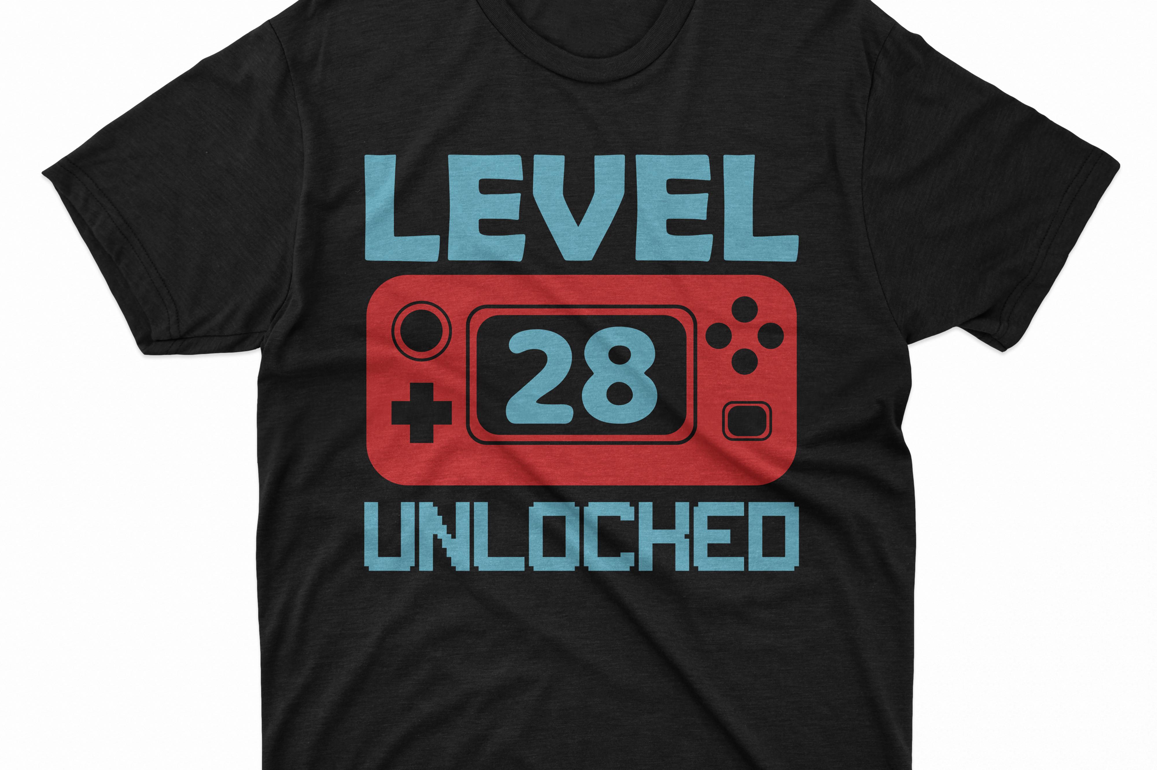 Level 28 Unlocked Gaming Shirt