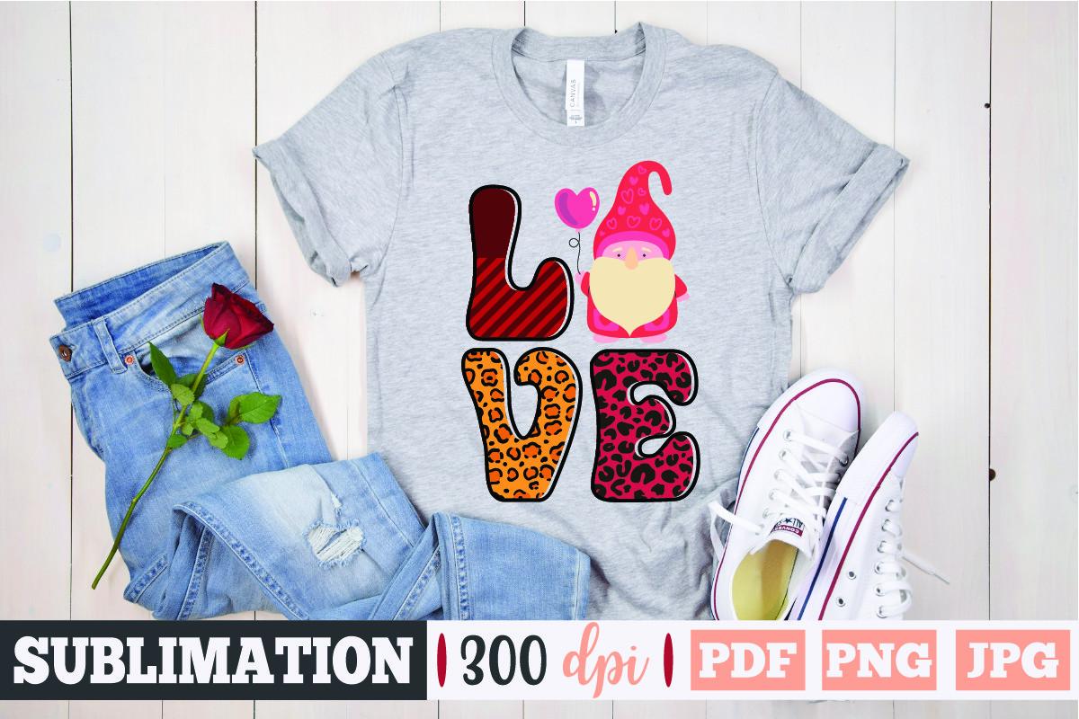 Valentine Gnome Sublimation