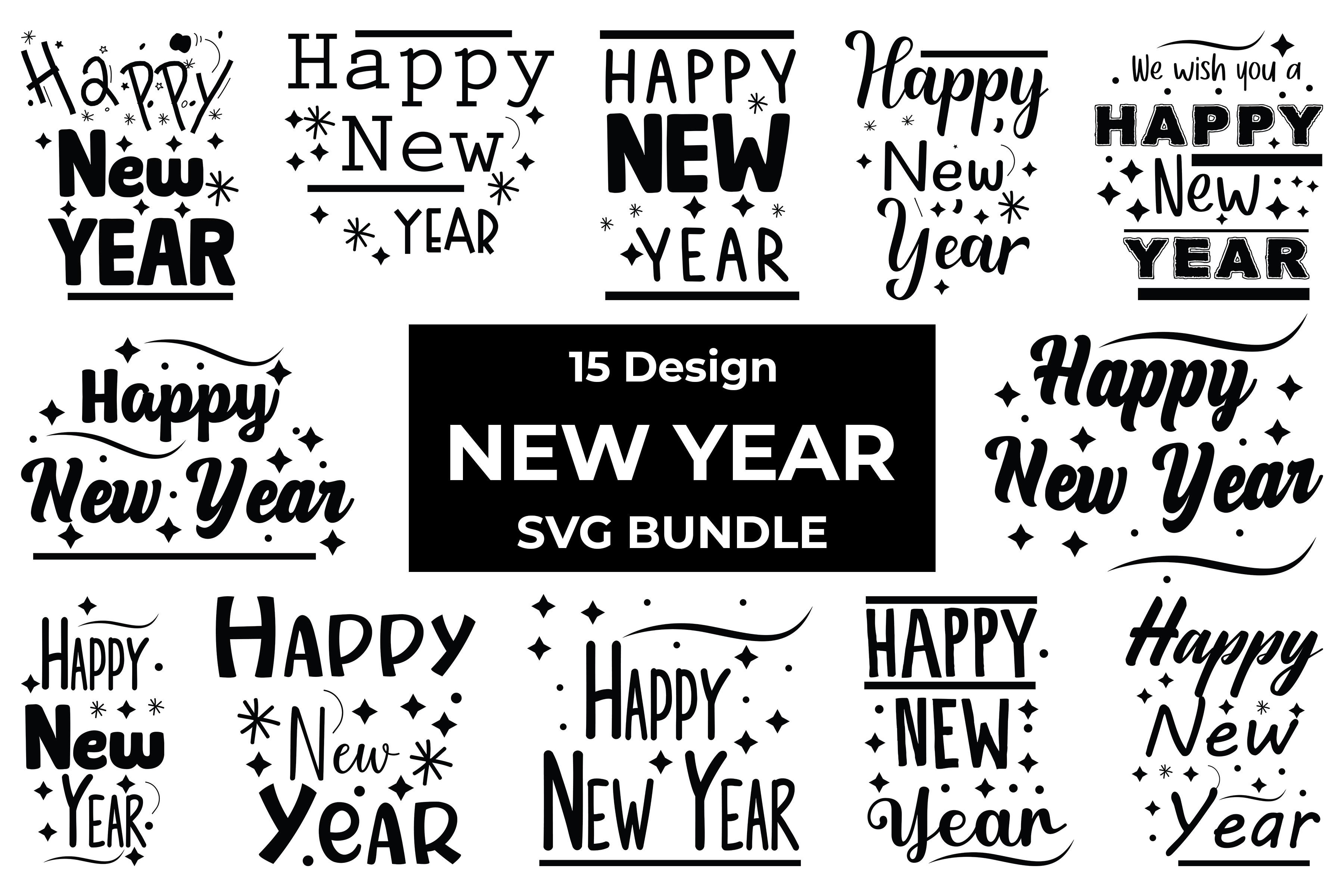 New Year SVG Bundle