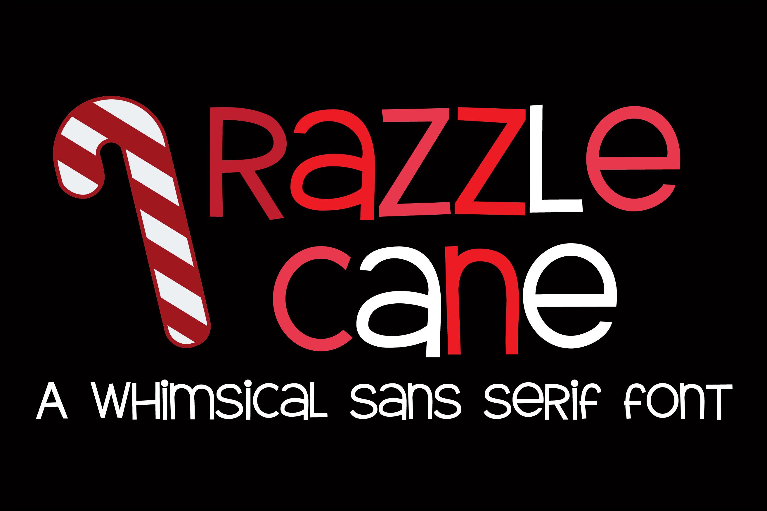 Razzle Cane Font