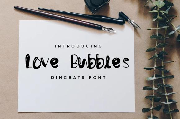 Love Bubbles Font