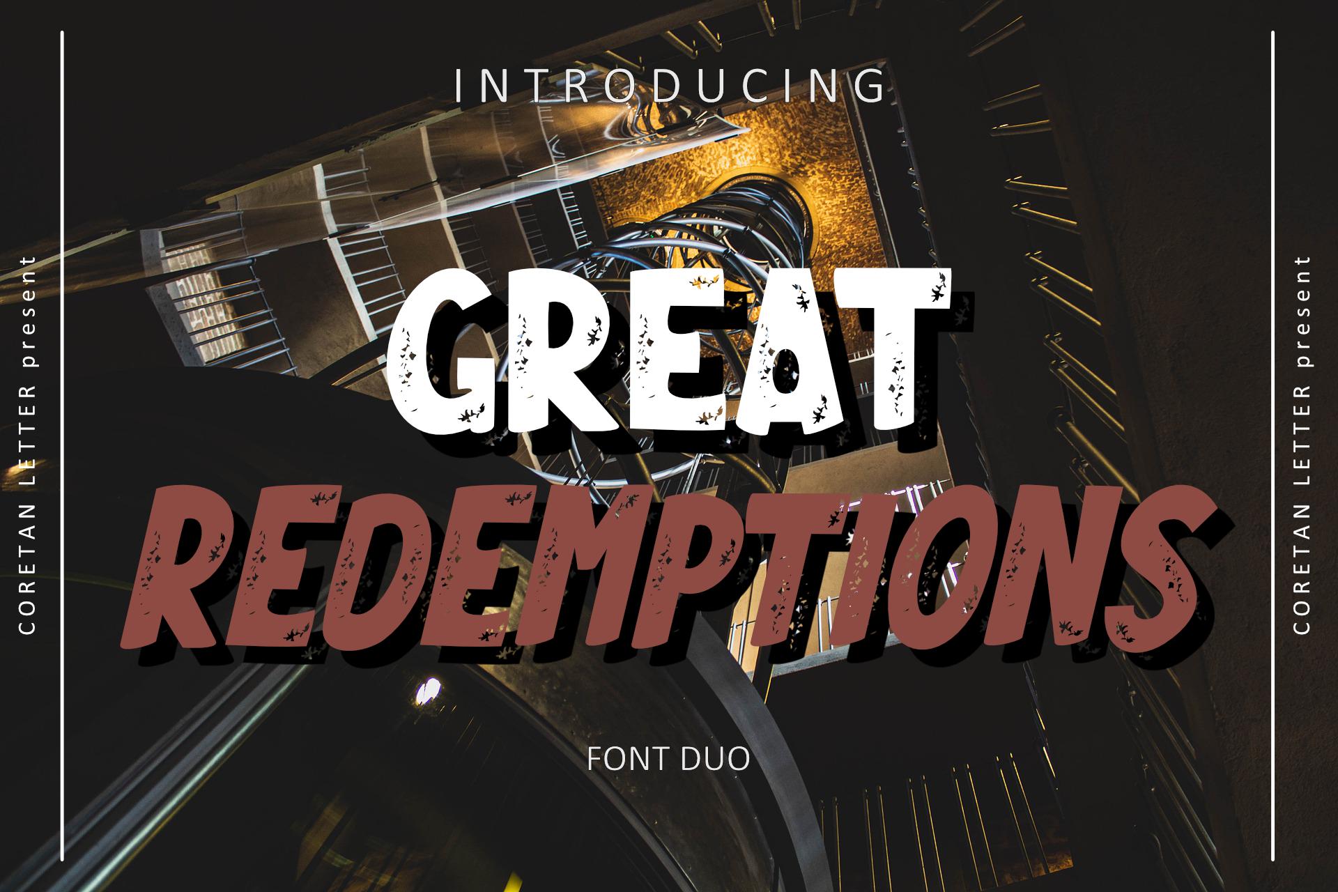 Great Redemptions Font