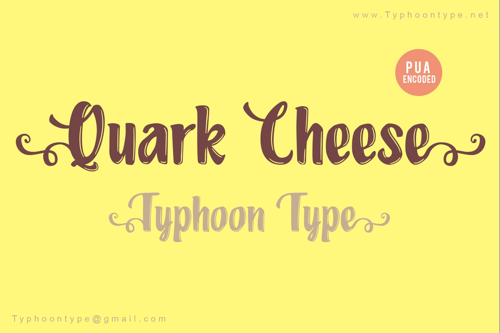 Quark Cheese Font
