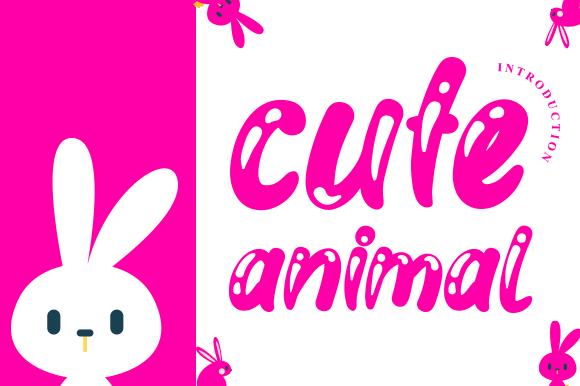 Cute Animal Font