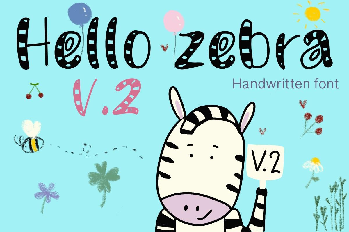Hello Zebra Font
