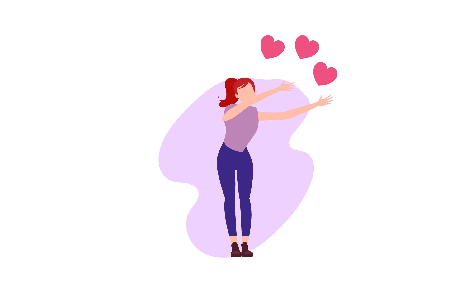 Character Happy Valentine Cartoon Love