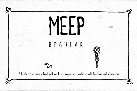 Meep Regular Font