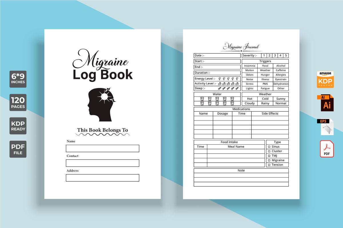 Migraine KDP Interior Journal Vector