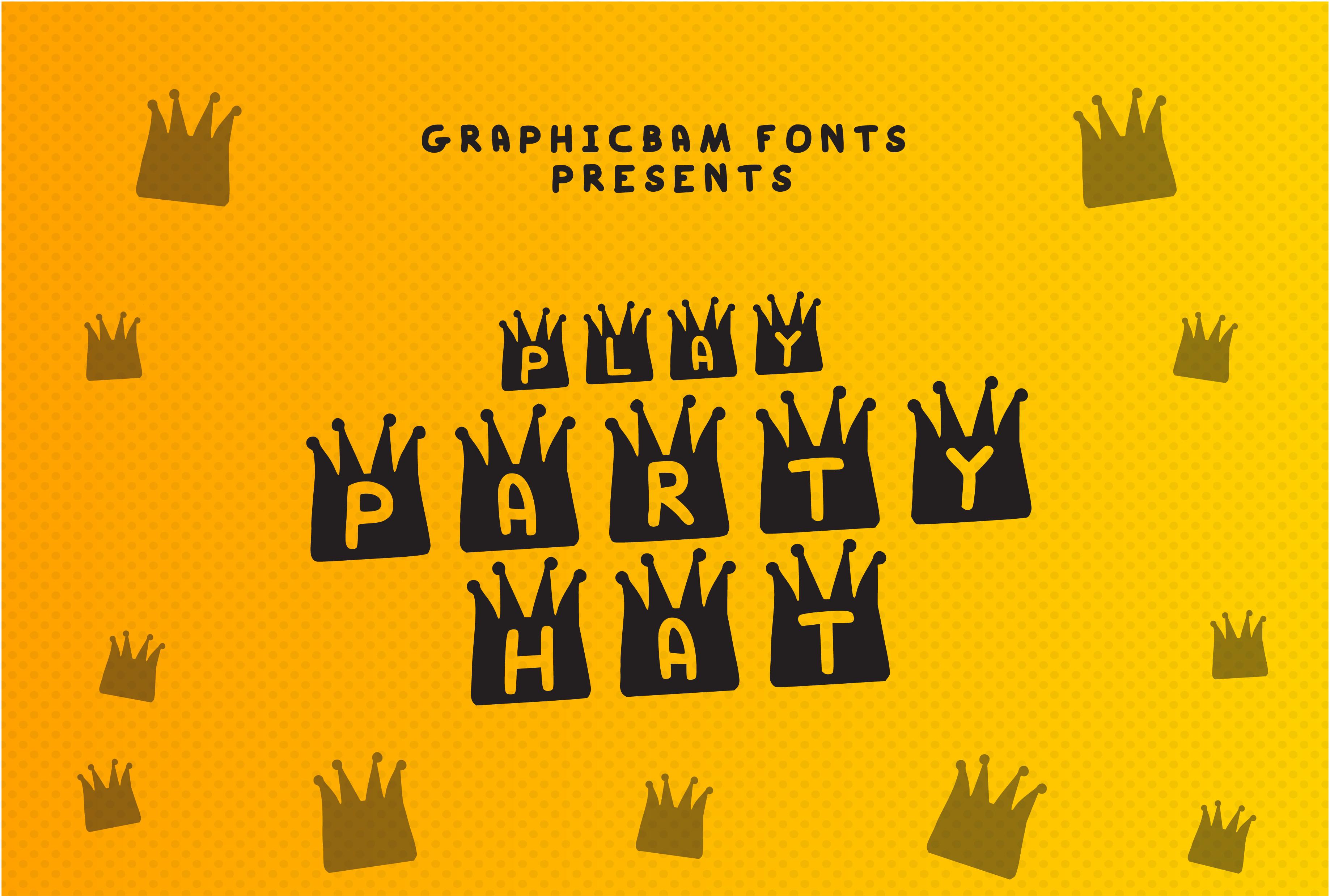 Play Party Hat Font