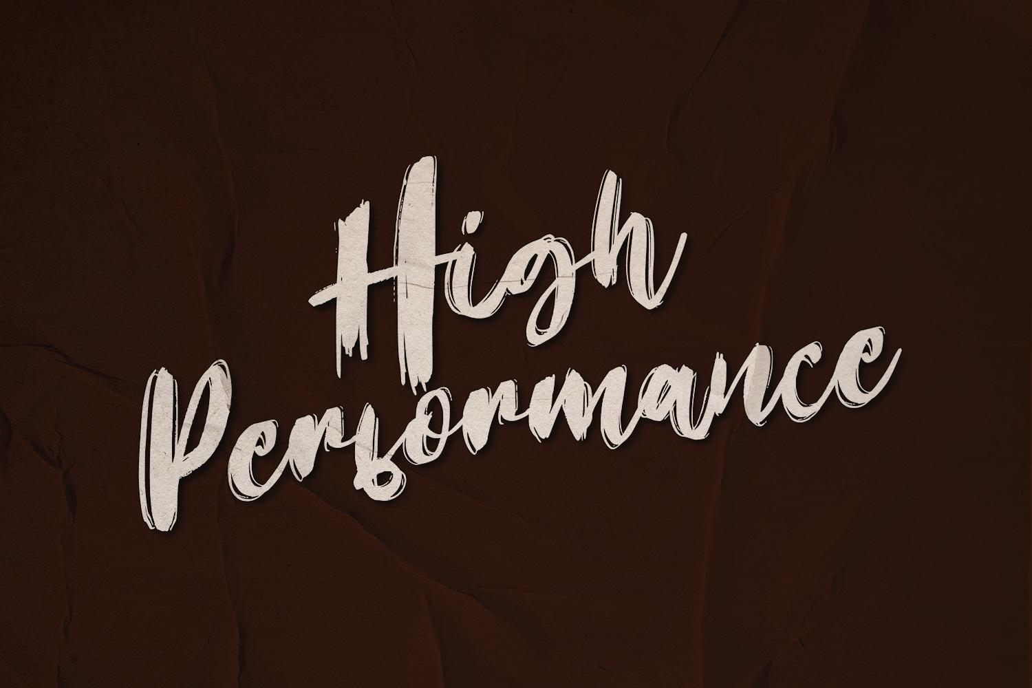 High Performance Font