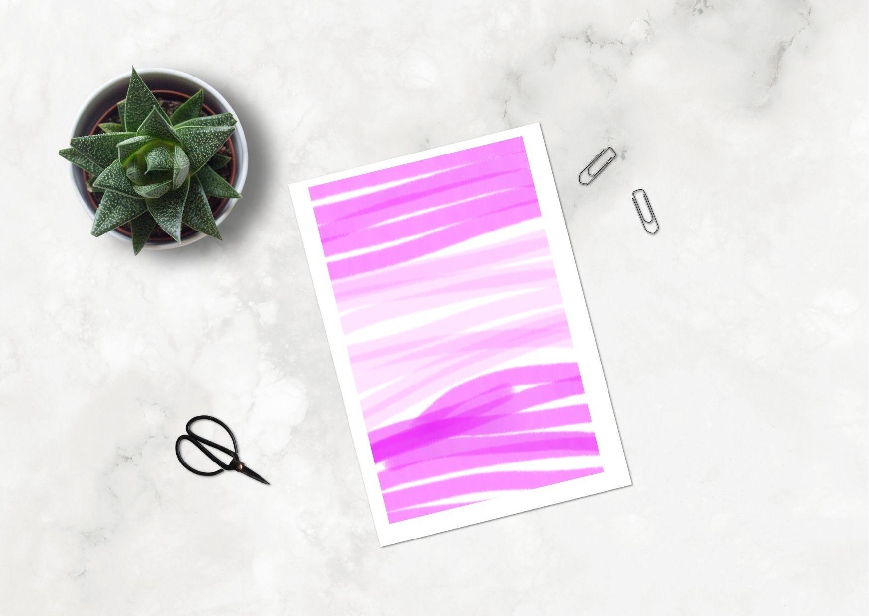 PINK BLUE WATERCOLOR ABSTRACT DESIGN