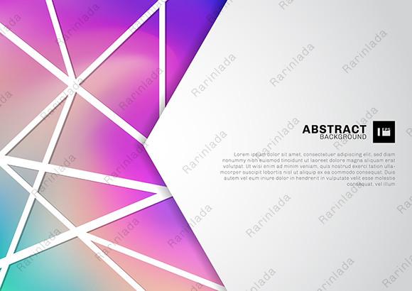 Abstract White Geometric Lattice Lines