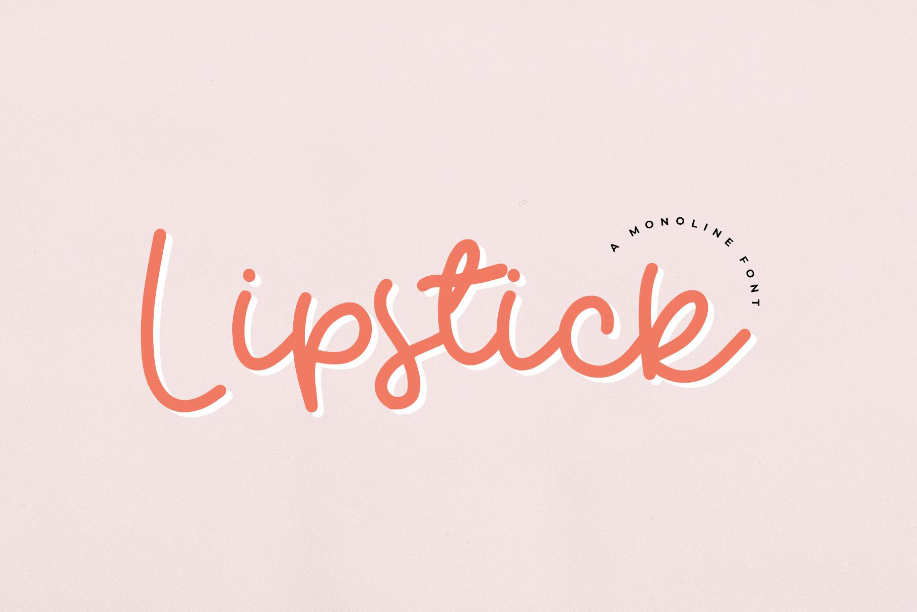 Lipstick Font