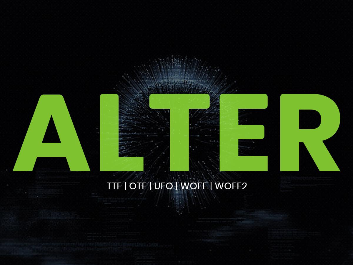 Alter Font