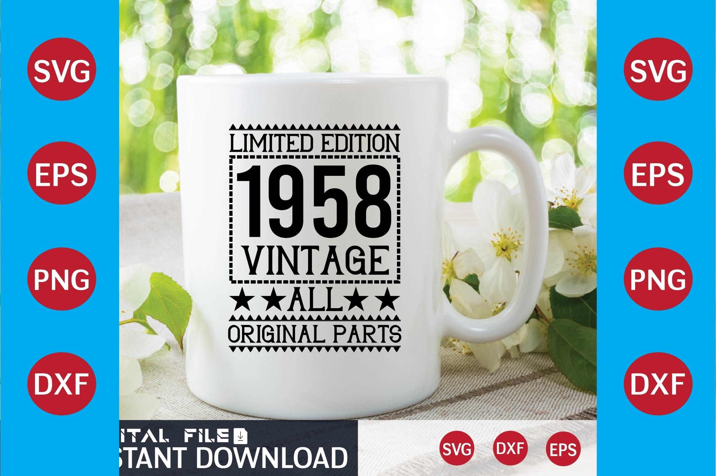 Limited Edition 1958 Vintage All Origina