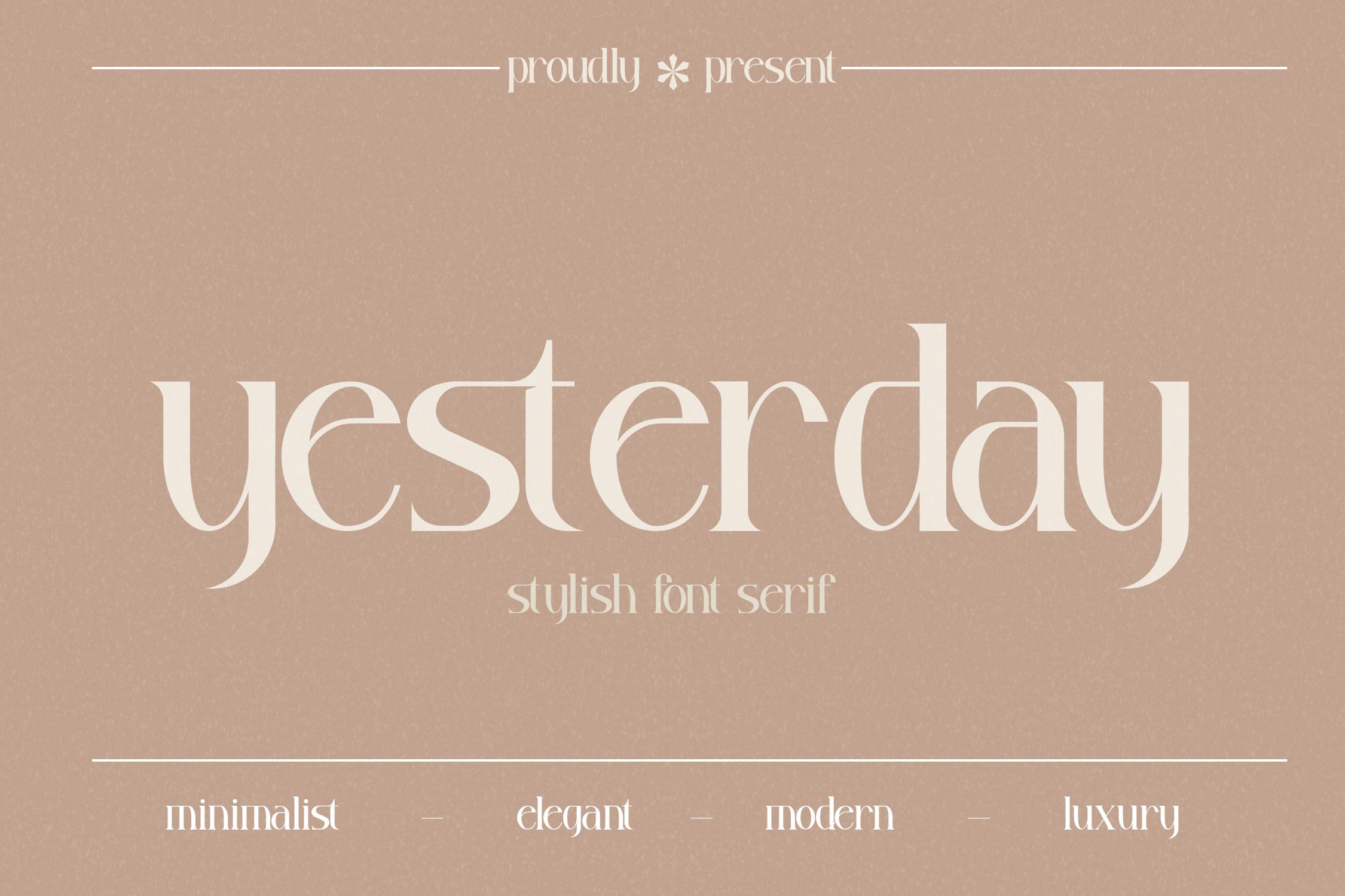 Yesterday Font