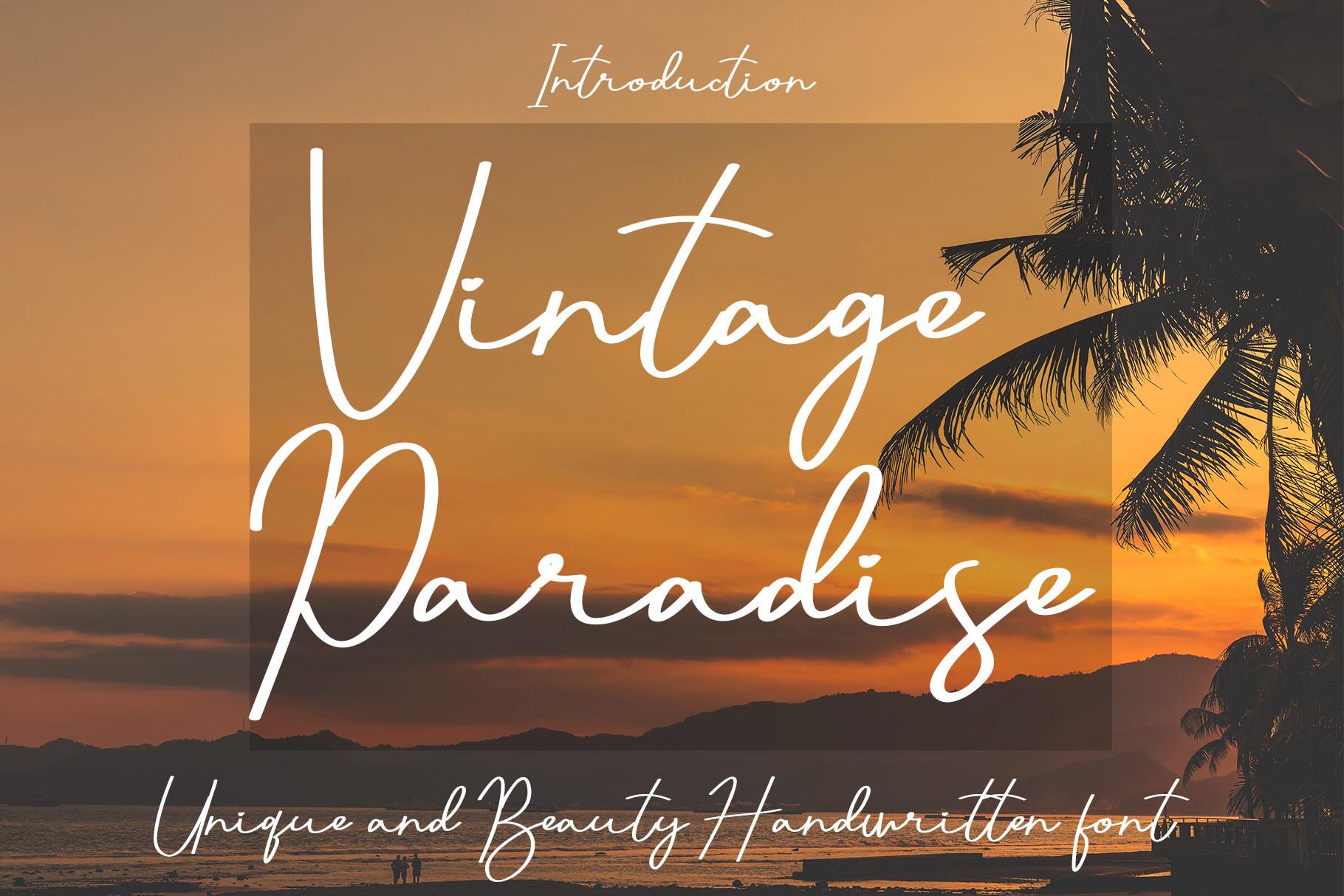 Vintage Paradise Font