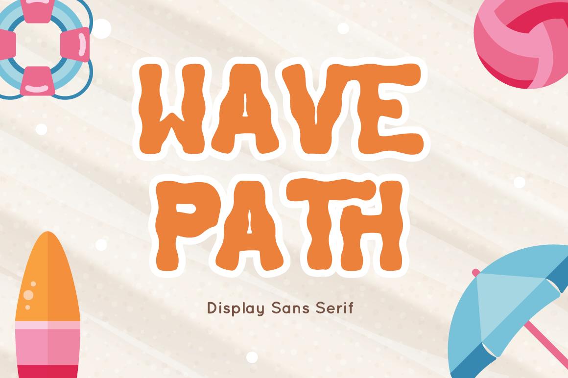 Wave Path Font