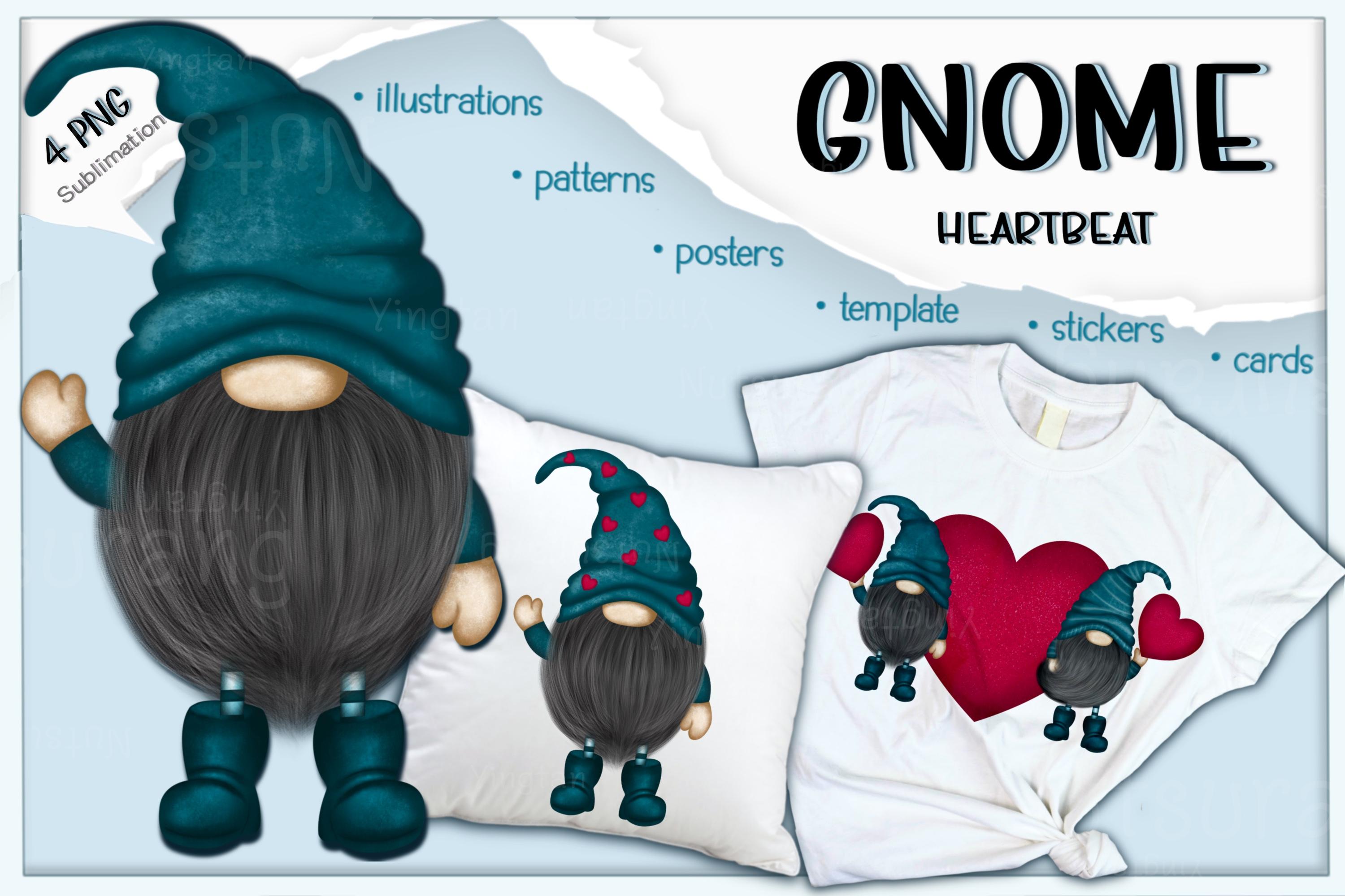 Gnome Cute Heart Valentines Love Day