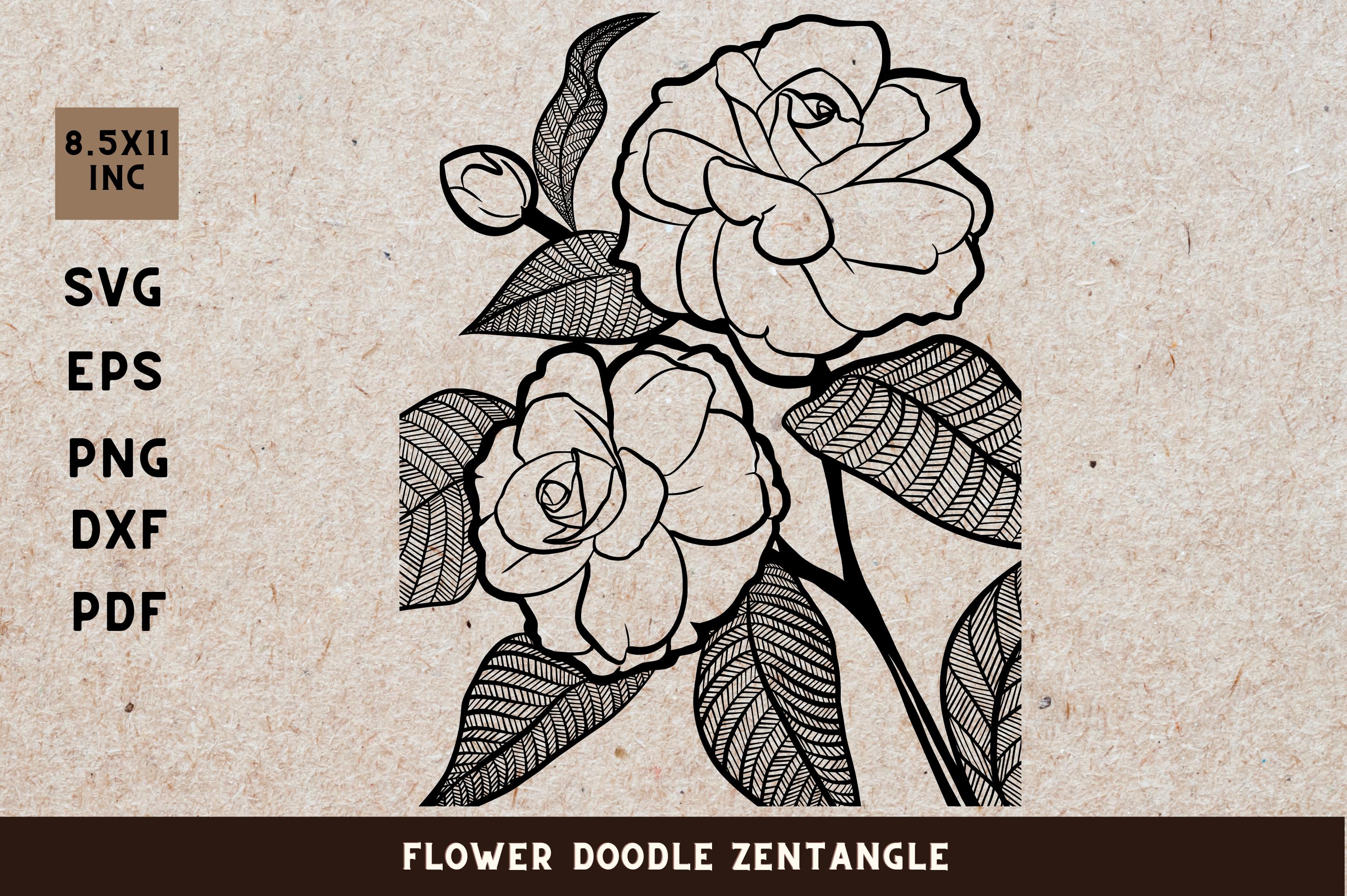 Flower Doodle Zenangle
