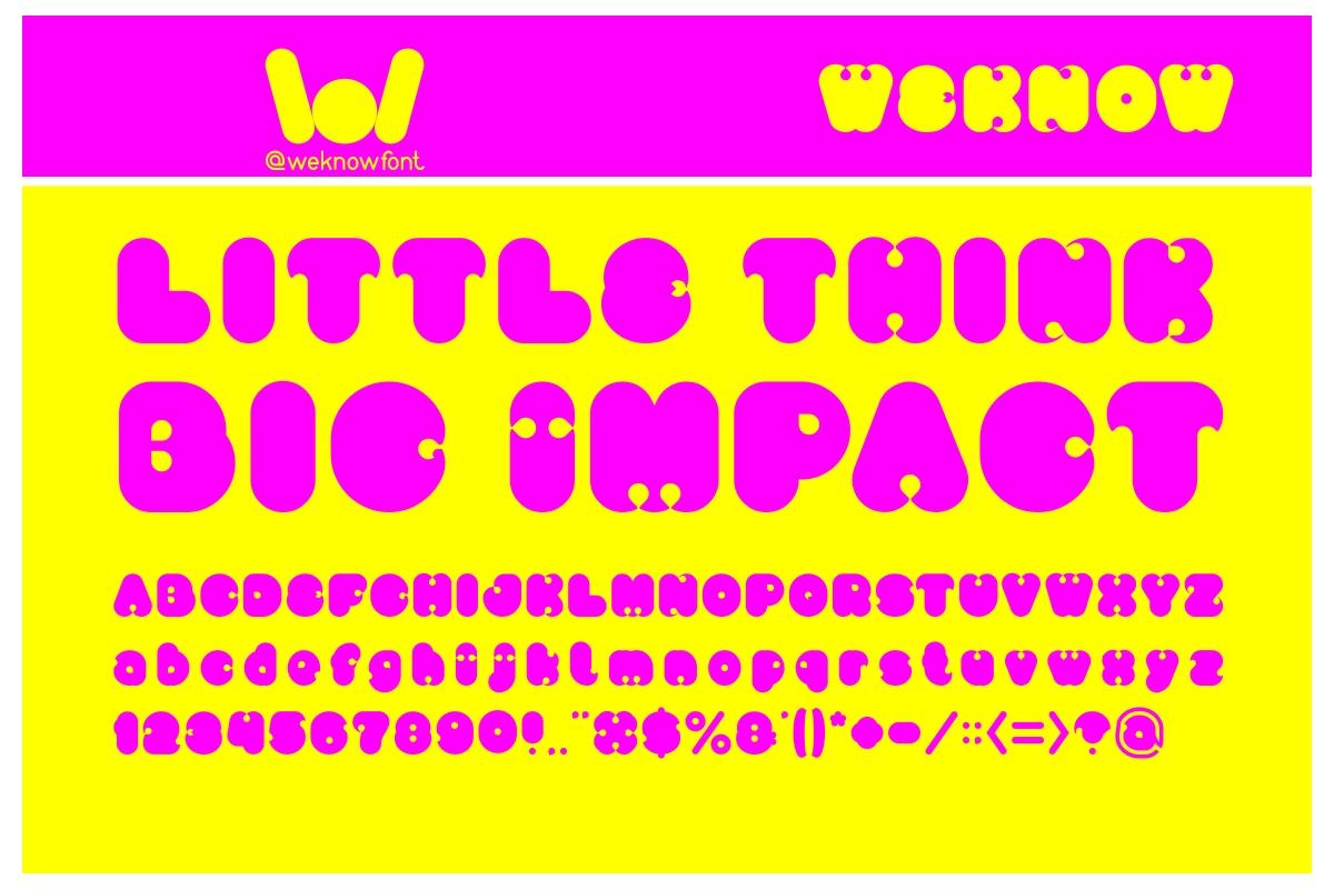 Little Think Big Impact Font
