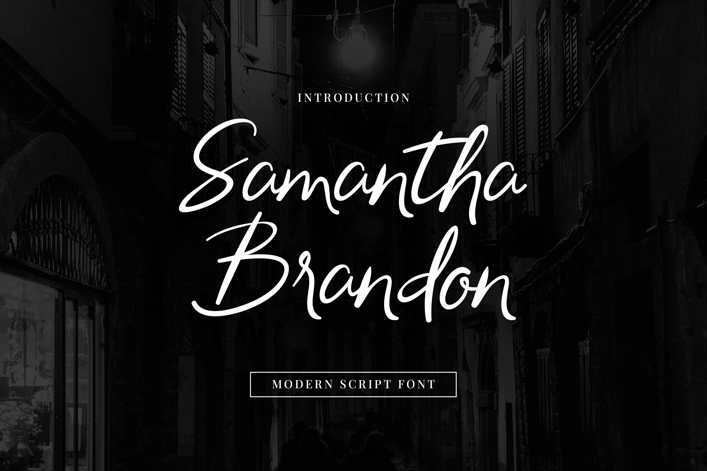 Samantha Brandon Font