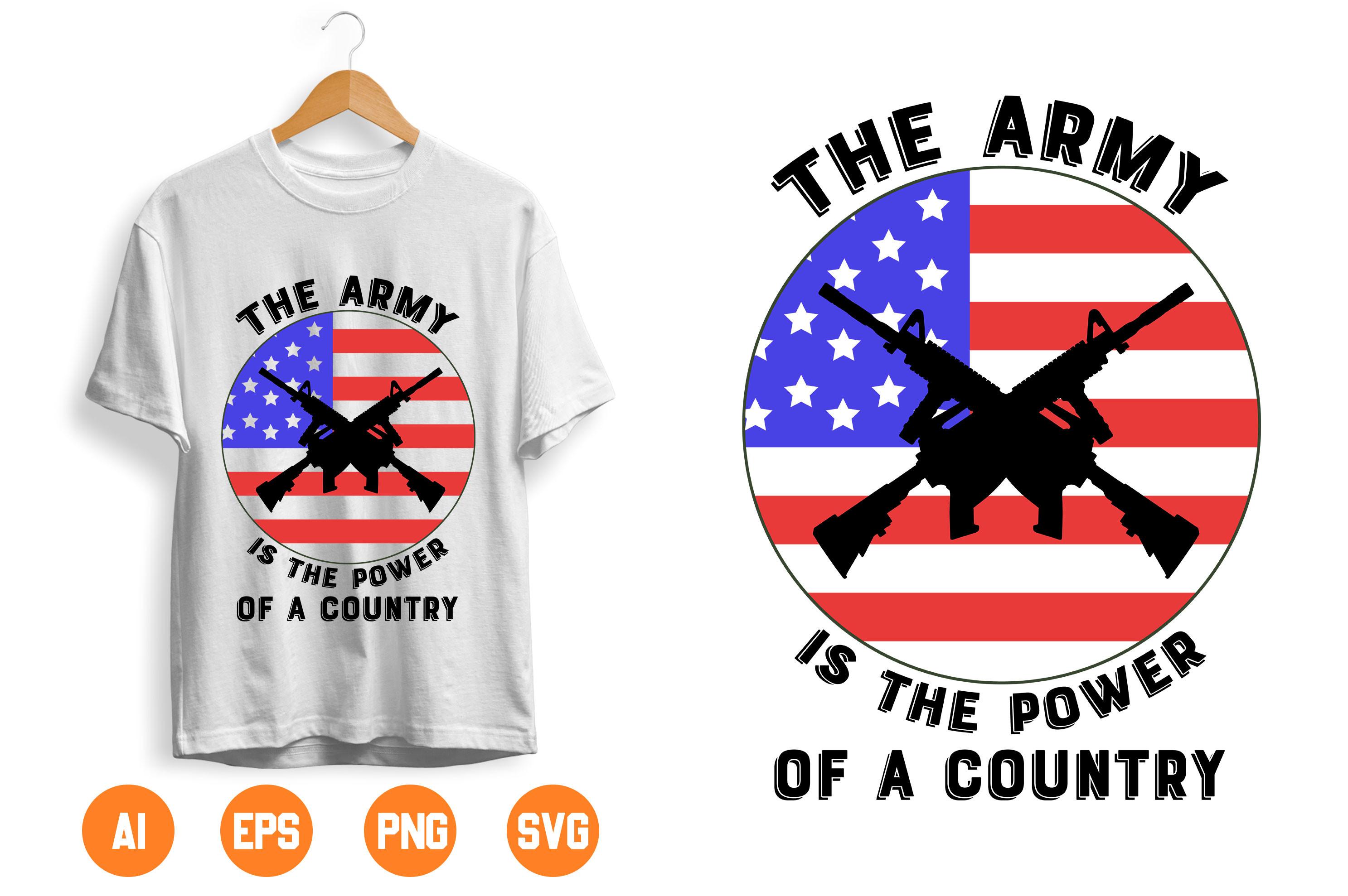 USA Army T-shirt Design 213