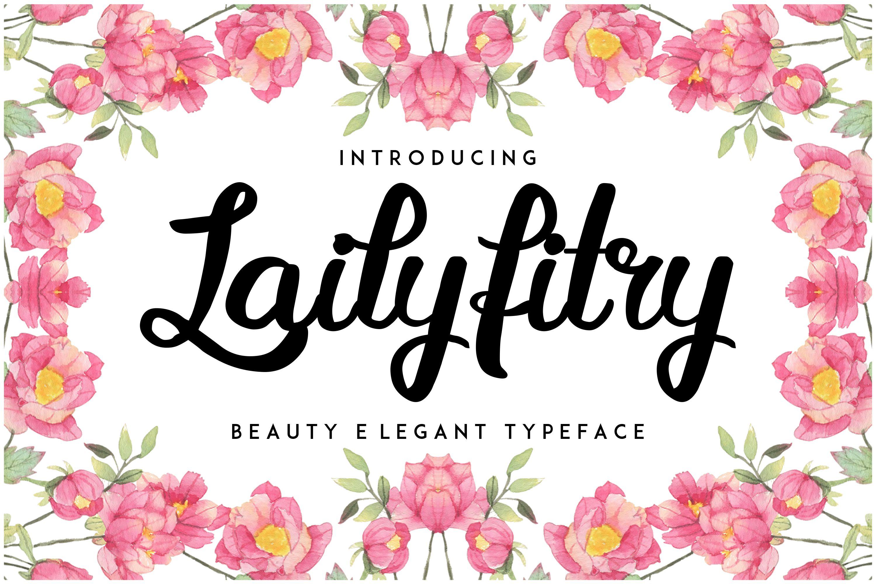 Lailyfitry Font