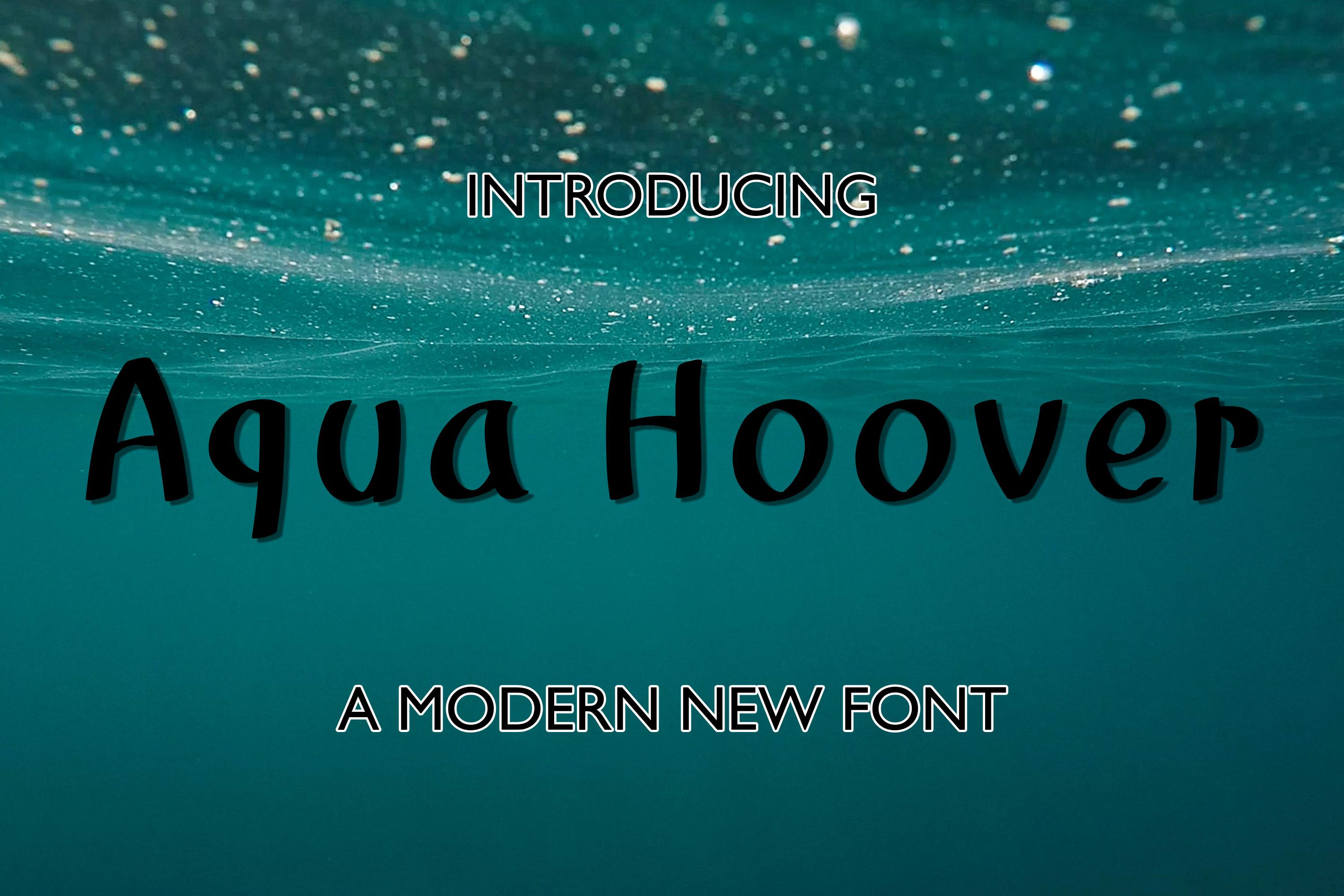 Aqua Hoover Font