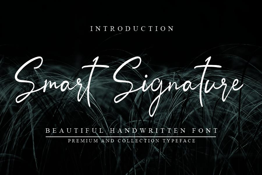 Smart Signature Font