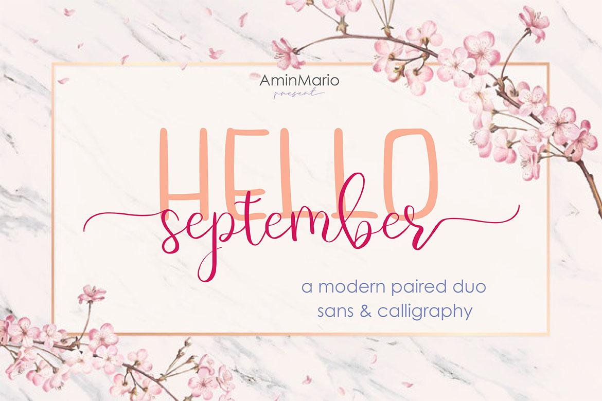 Hello September Font