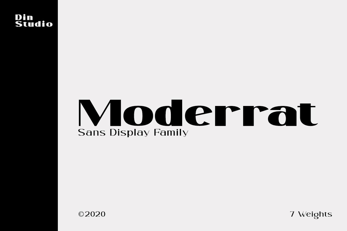 Moderrat Font