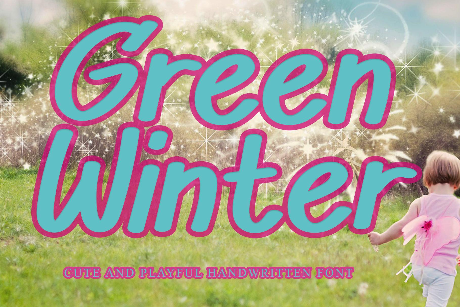 Green Winter Font