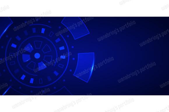 Abstract Blue Interface of Technology