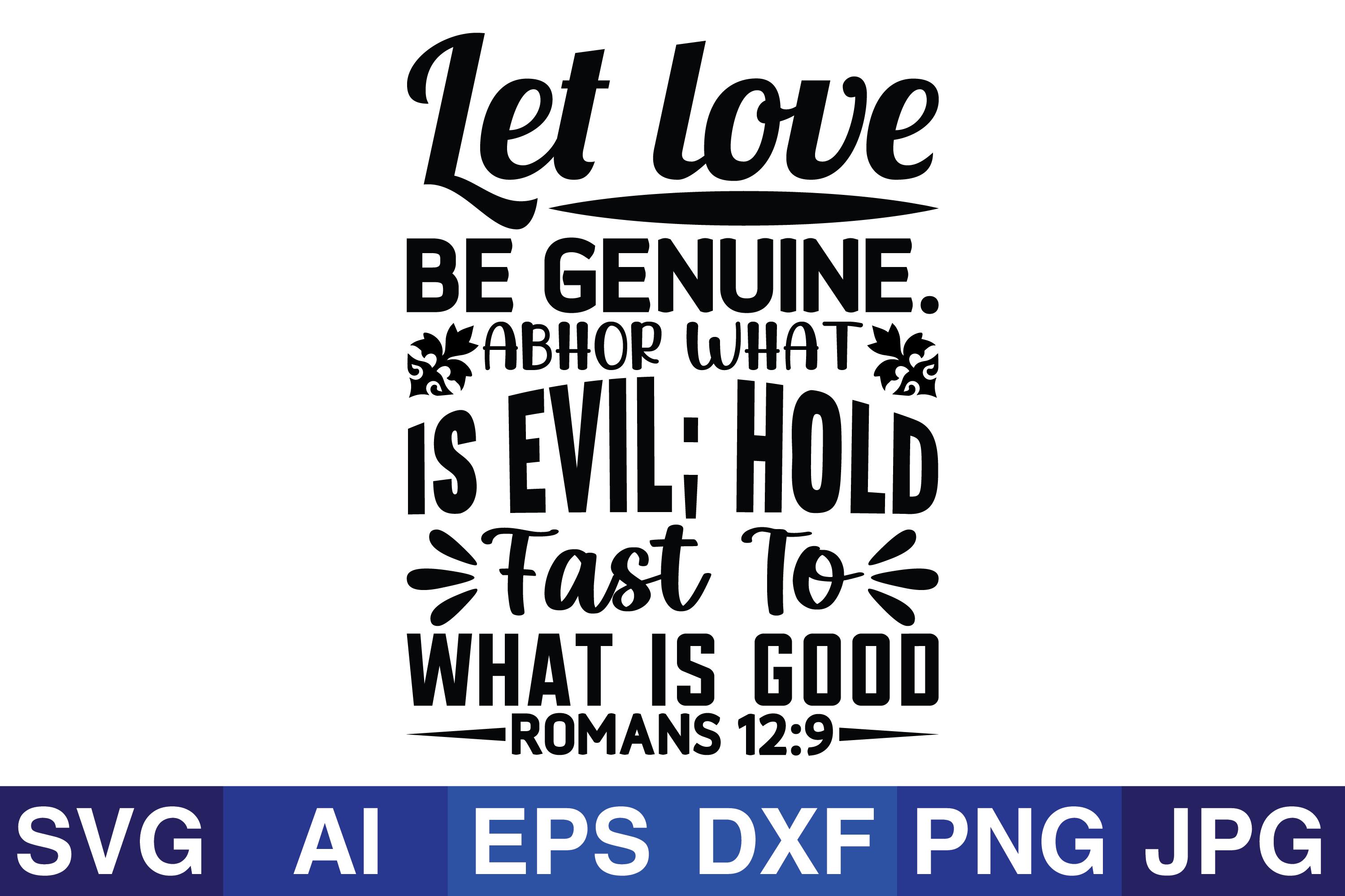 Let Love Be Genuine