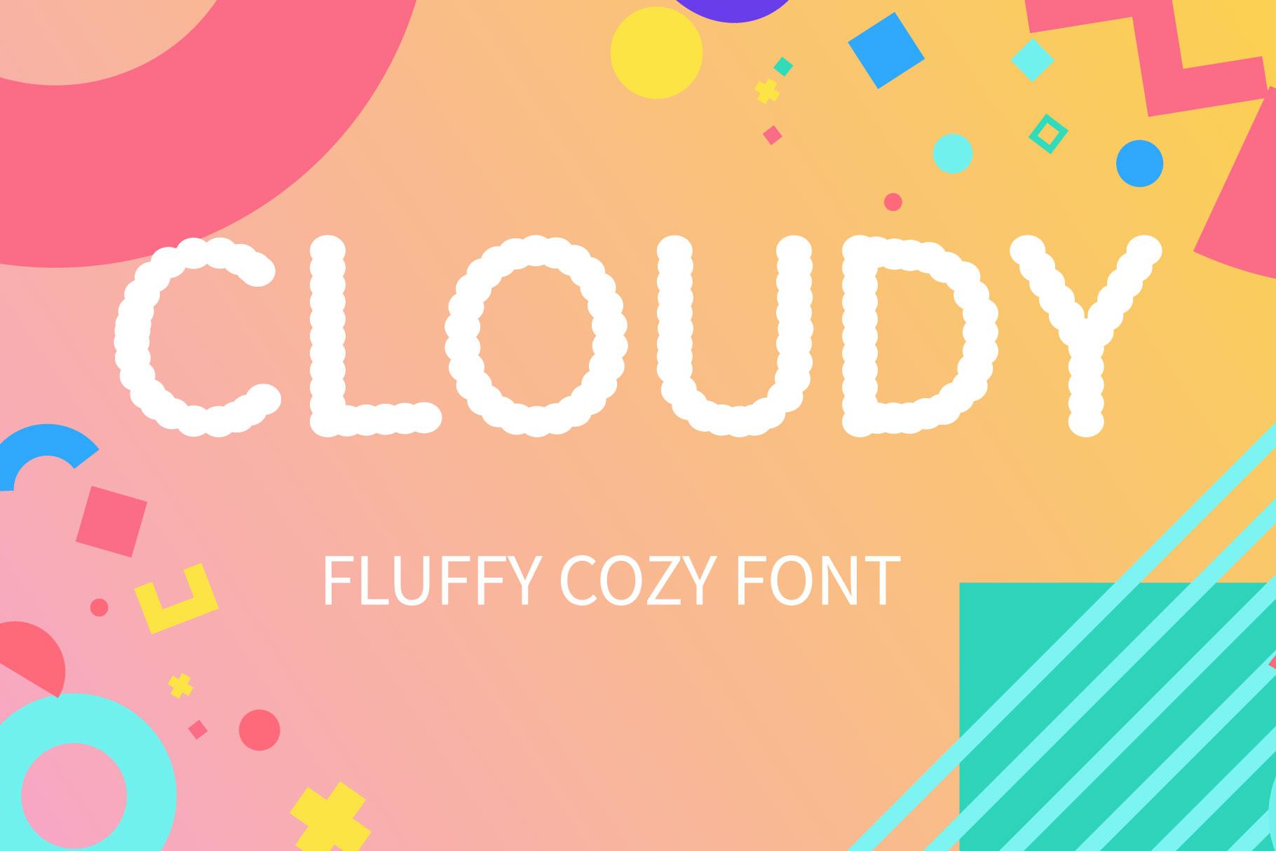 Cloudy Font