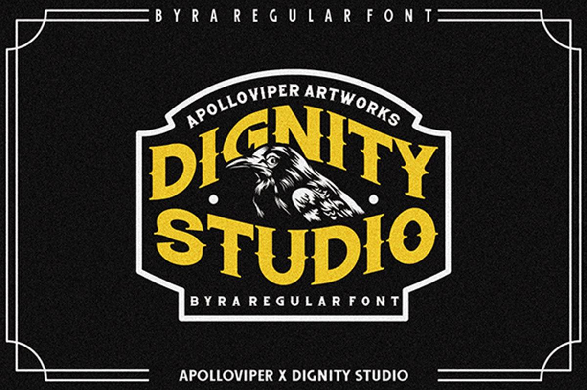 Dignity Studio Font