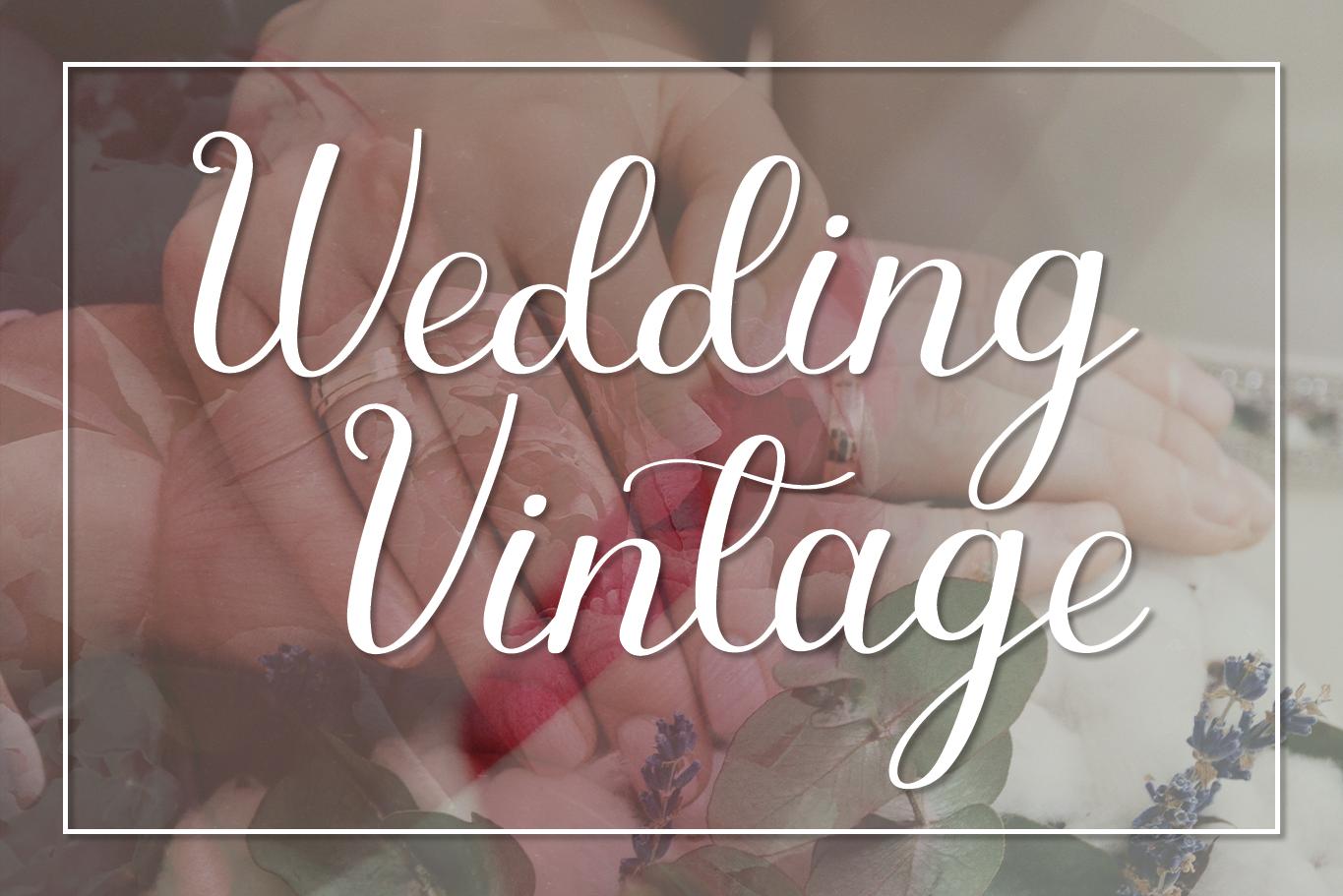 Wedding Vintage Font
