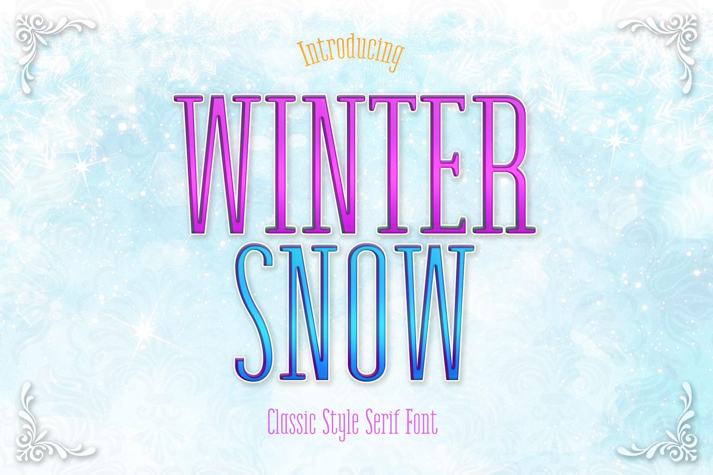 Winter Snow Font