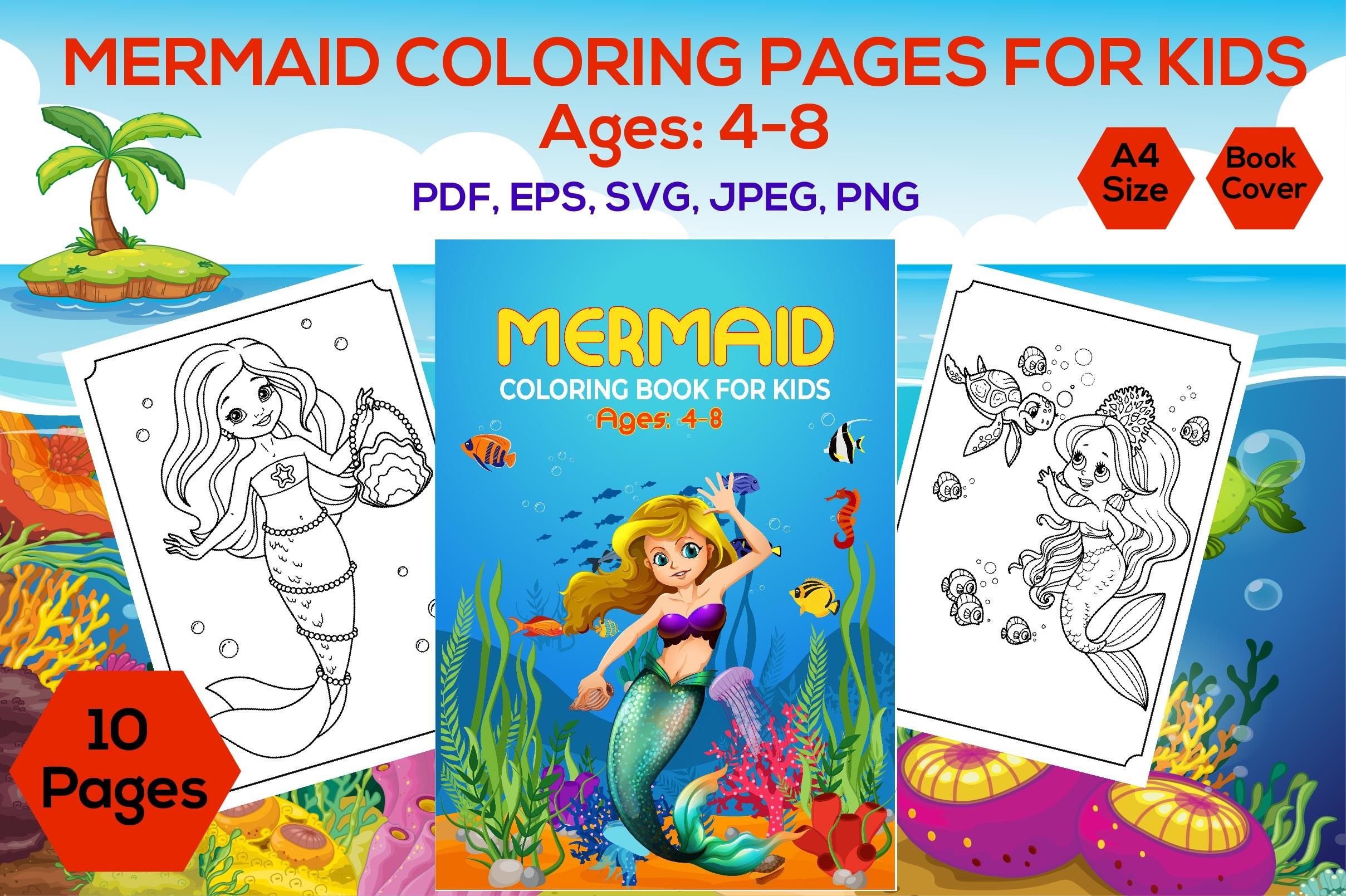 Mermaid Coloring Pages