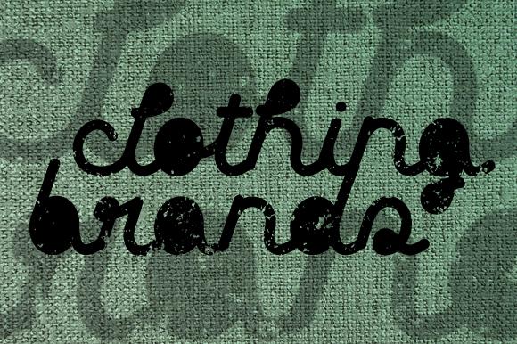 Clothing Brands Font