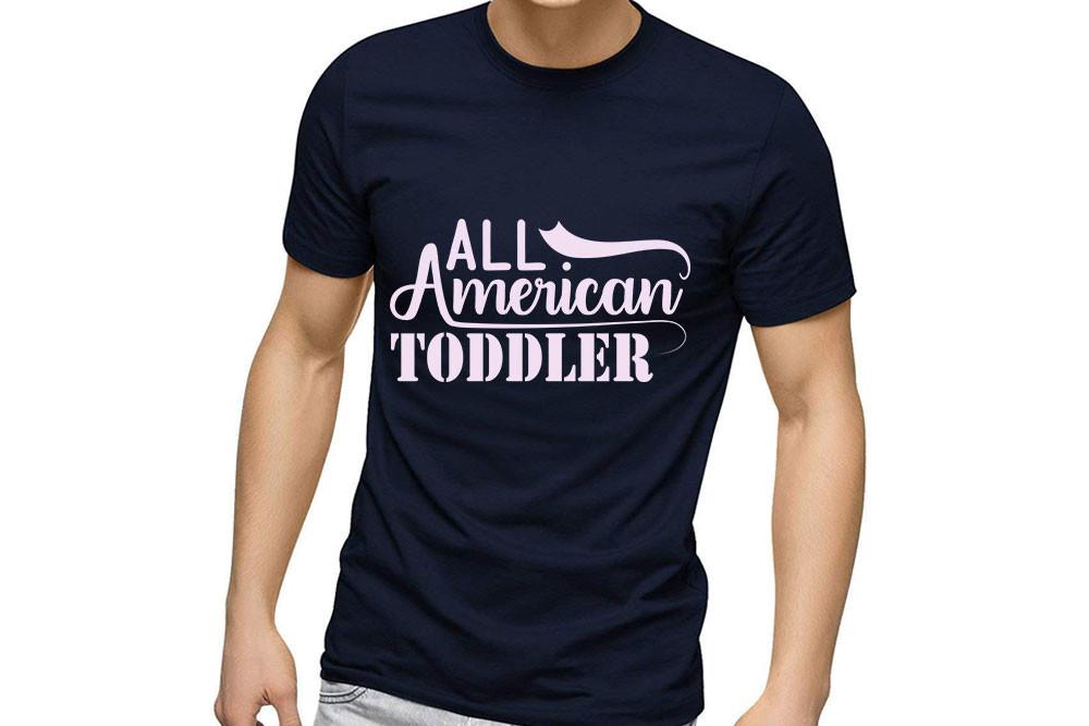 4th July SVG Design, All American Toddle
