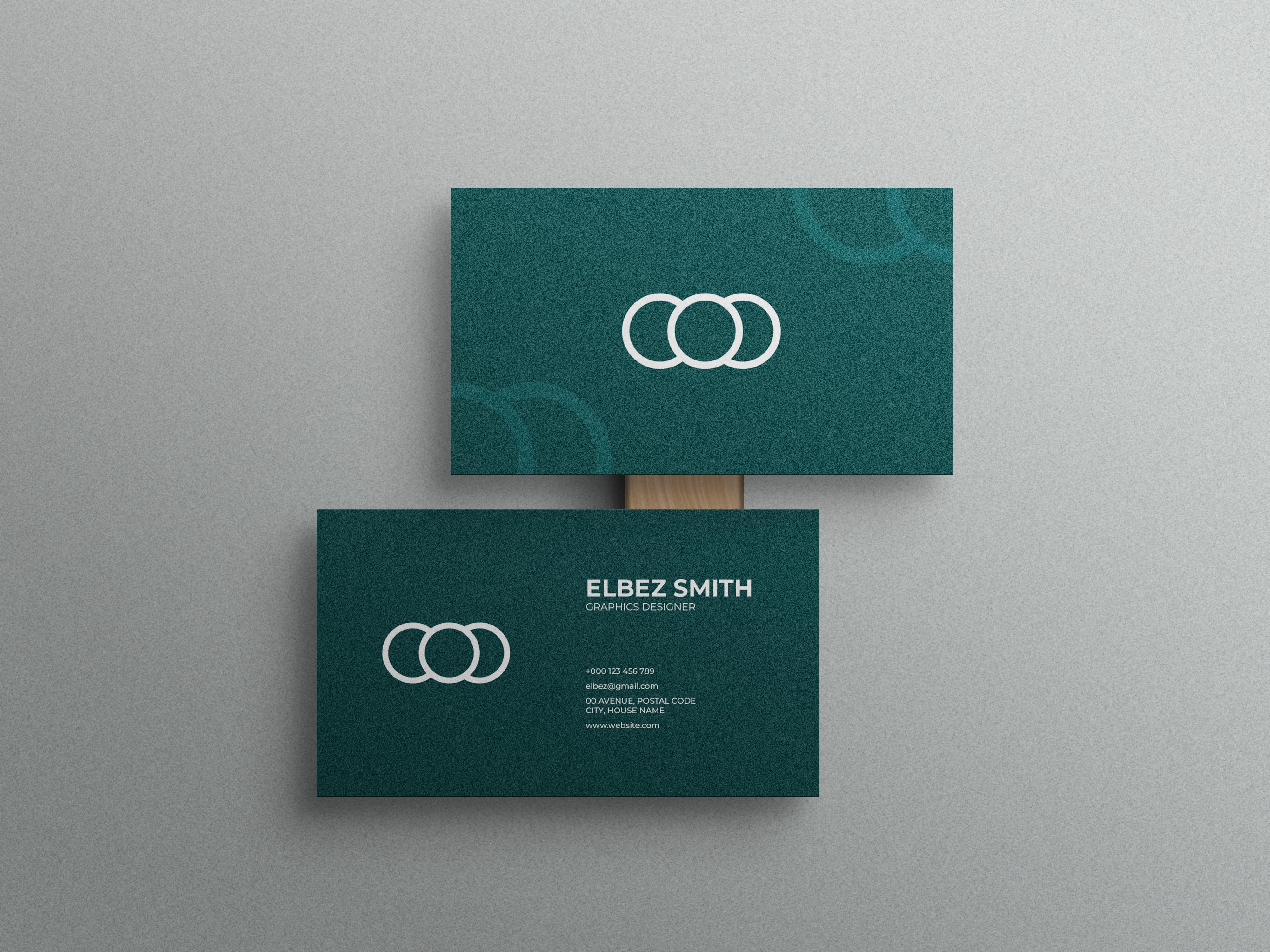 Unique Business Card Mockup