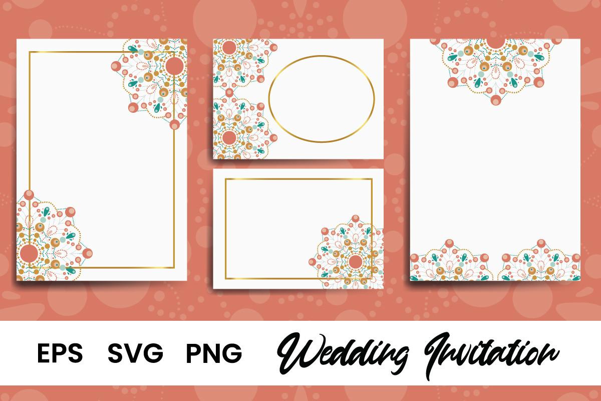 Wedding Invitation Vintage Mandala
