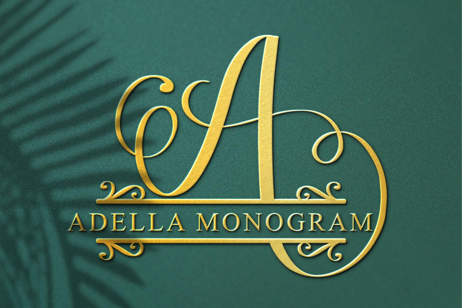 Adella Monogram Font